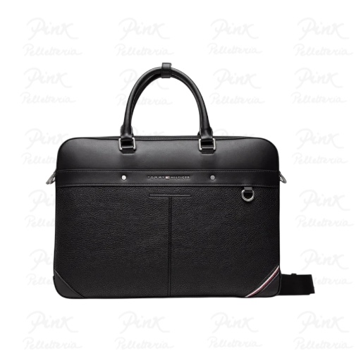 TOMMY HILFIGER Th Central Slim Computer Bag Black AM0AM10562 BDS Black