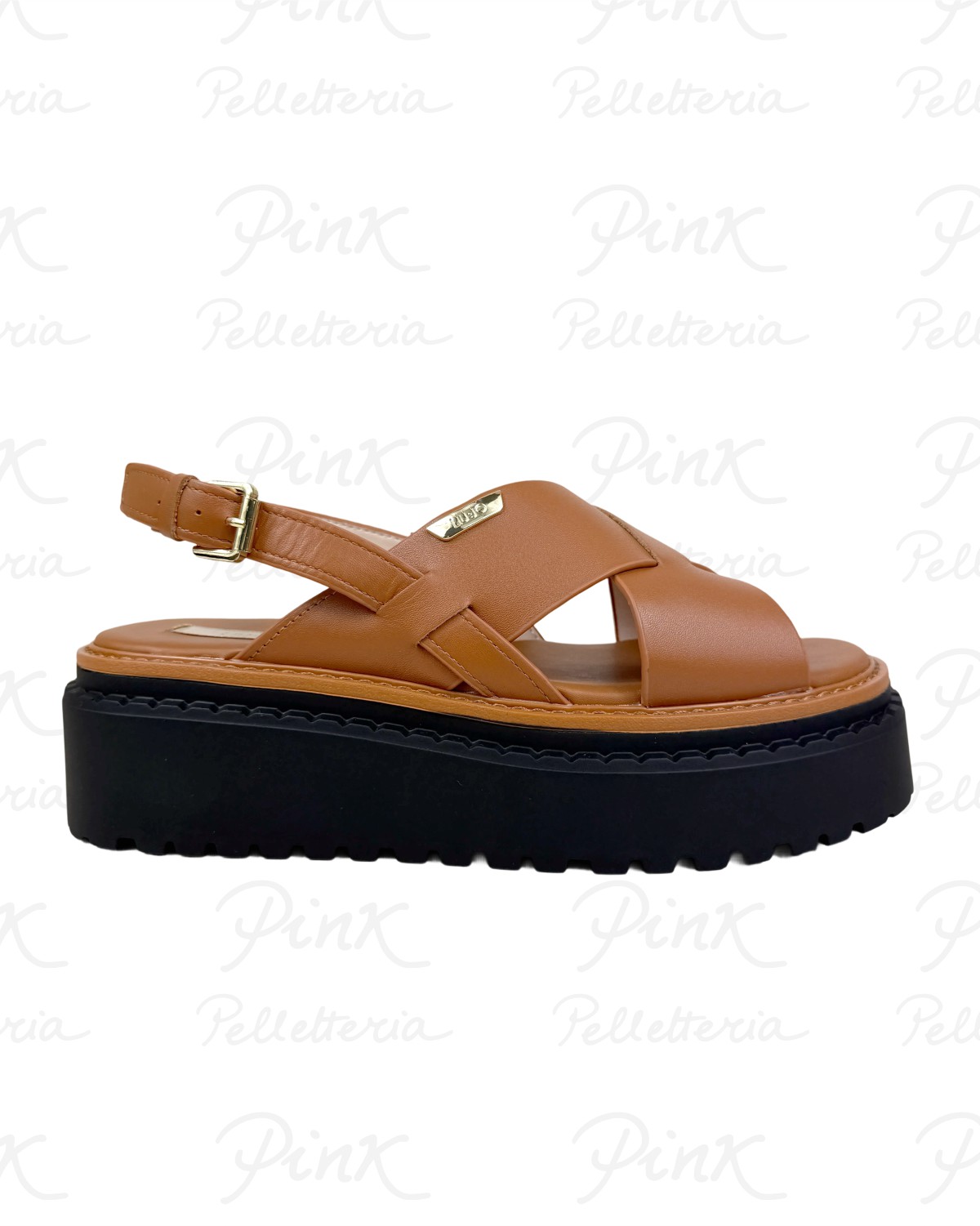 LIU JO Bessie 02 Sandal Calf SA6161P0102S3804 Saddle