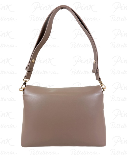 LIU JO Lapuffy Ecs L Crossbody AA6147E0953 71409 Mocha – Pink