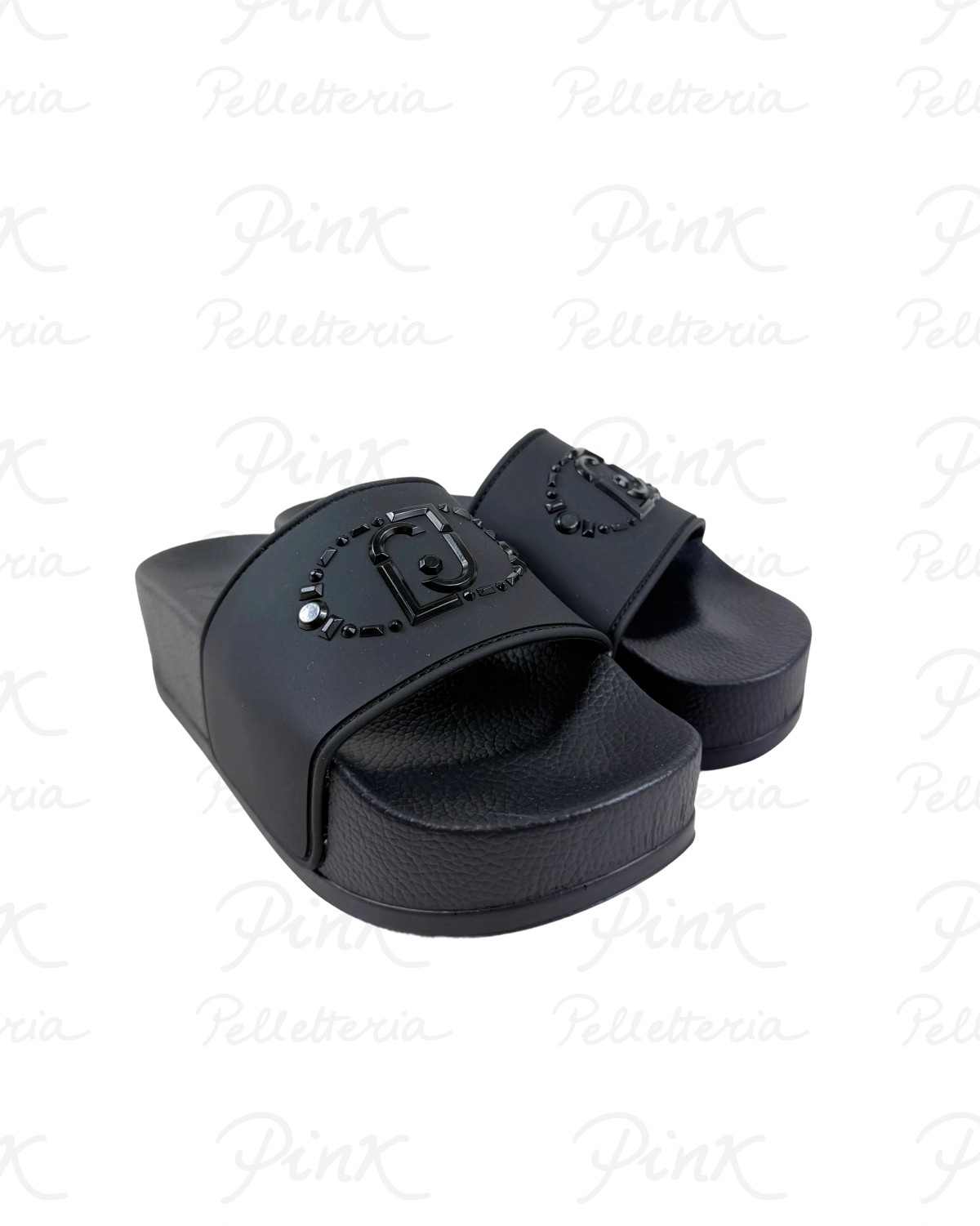 LIU JO Mykonos 01 Slipper Rubberized BA6077EX02822222 Black