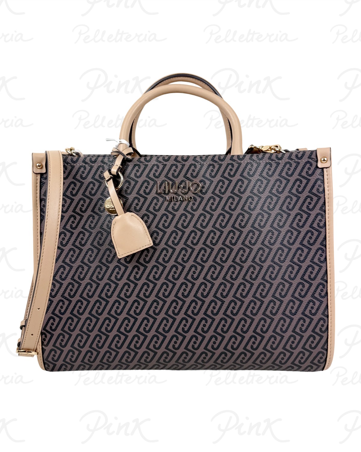 LIU JO Ridhi Ecs M Tote AA6206E1012 C3904 Testa MoroDark Cipria