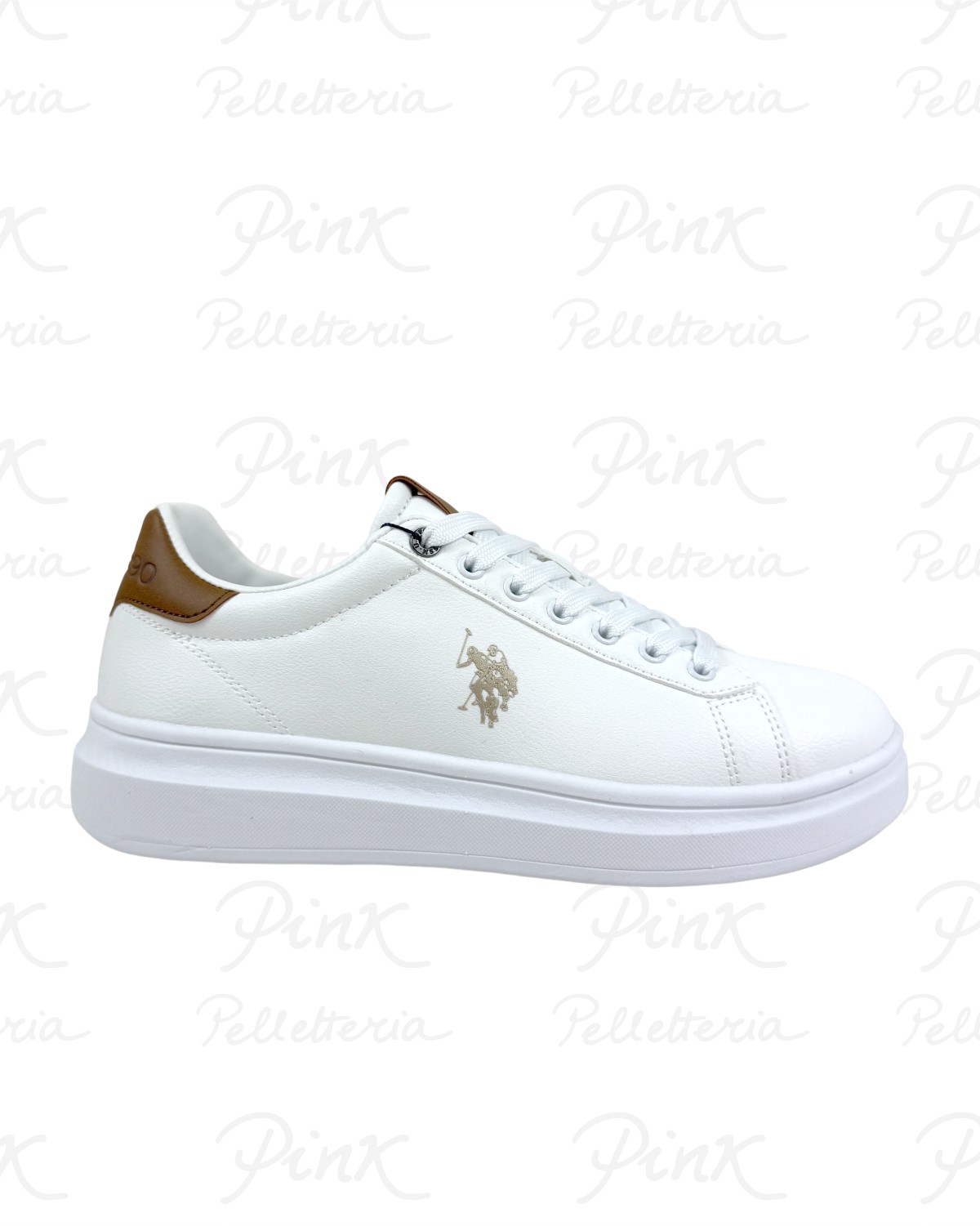U.S. POLO ASSN. Cody Sneaker Man CODY010M6Y3 WHI-CUO01 Bianco Cuoio