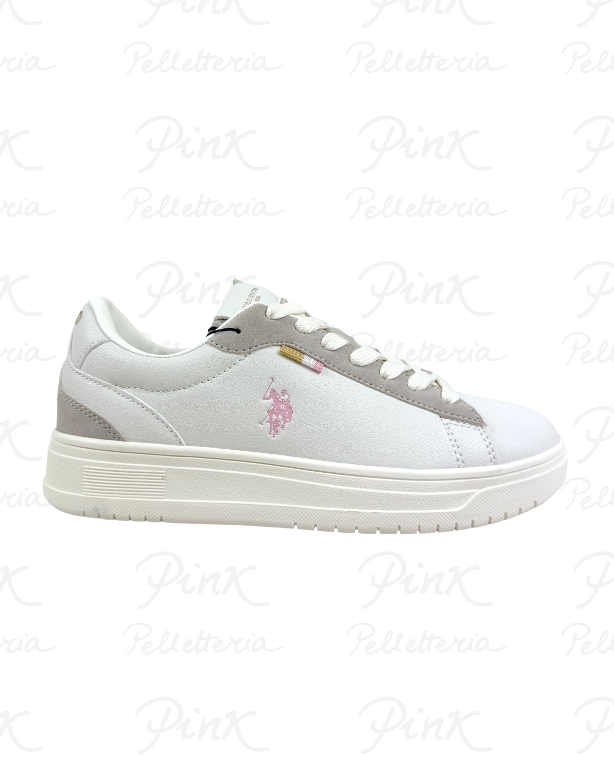 U.S. POLO ASSN. Kosmo Sneaker Woman KOSMO012W6YH1 CRE-PIN02 Cream Pink