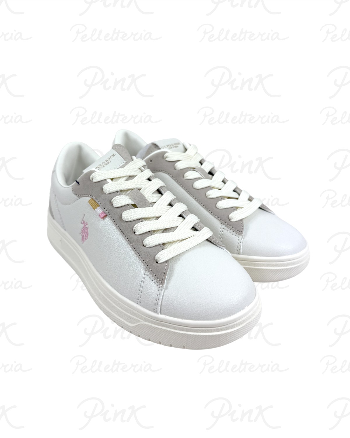 U.S. POLO ASSN. Kosmo Sneaker Woman KOSMO012W6YH1 CRE-PIN02 Cream Pink