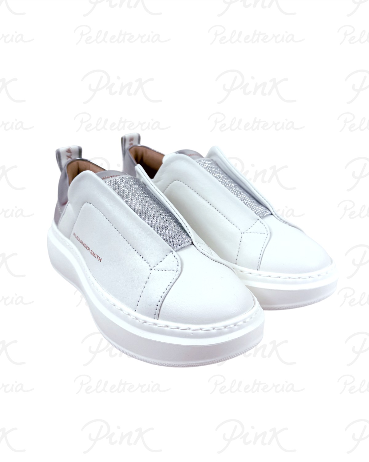 ALEXANDER SMITH Wembley Woman Slip-On ASBDWLW-0604-WSV White/Silver