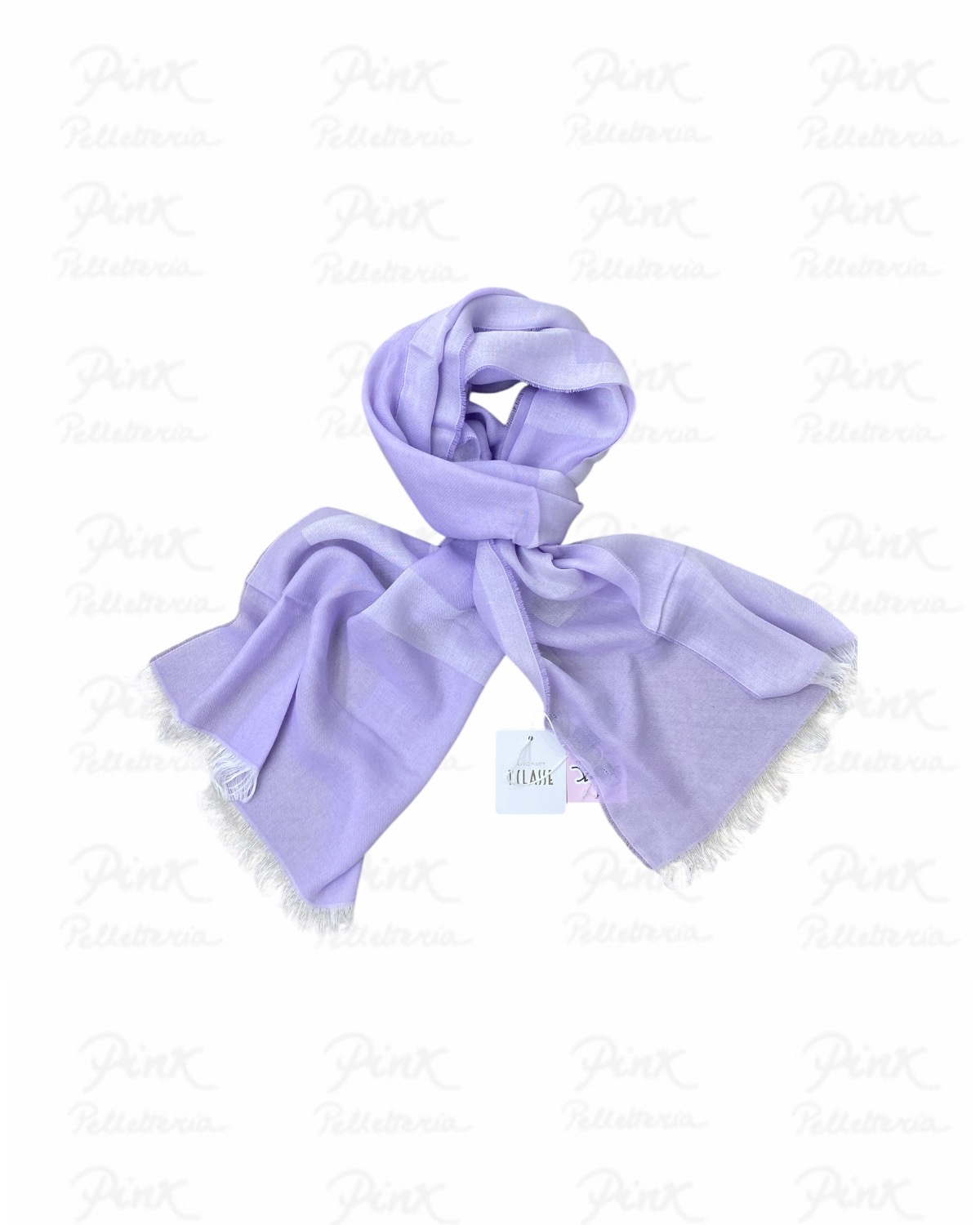 ALVIERO MARTINI PRIMA CLASSE Sciarpa Logo Grande S625-1822-0297 Lilla Chiaro