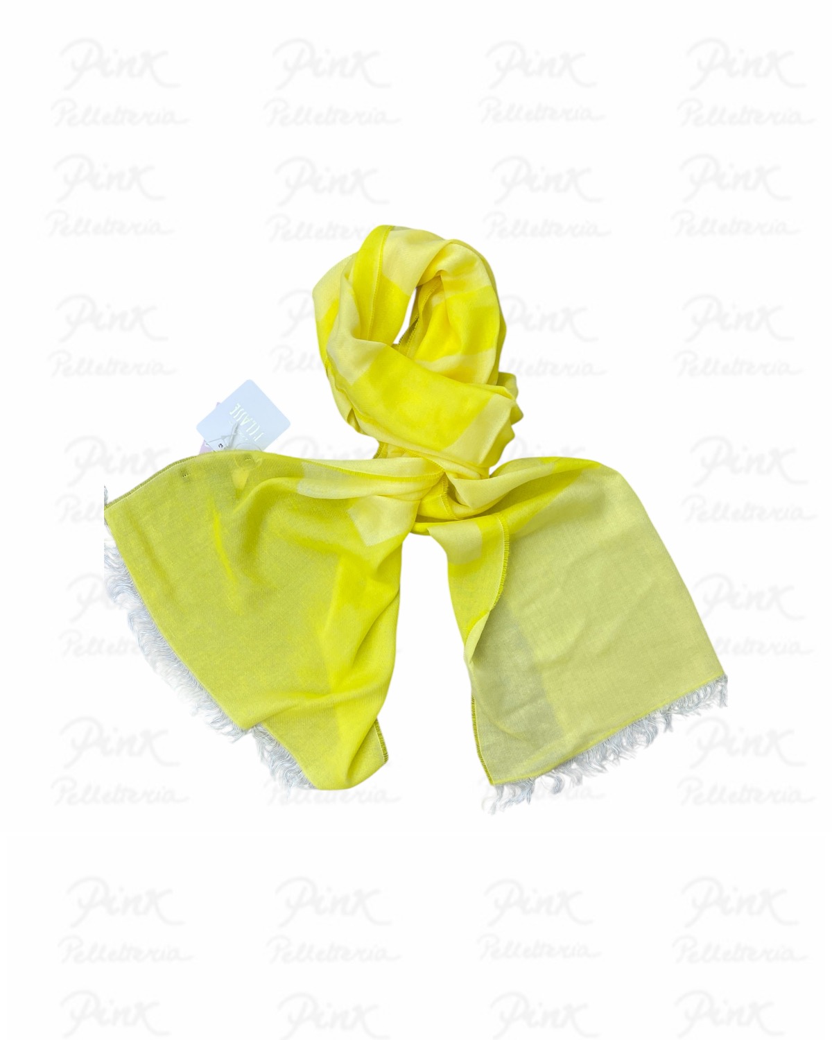 ALVIERO MARTINI PRIMA CLASSE Sciarpa Logo Grande S625-1822-0464 Giallo Pastello