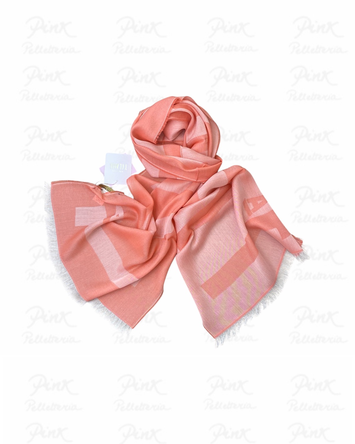 ALVIERO MARTINI PRIMA CLASSE Sciarpa Logo Grande S644-1845-0283 Rosa Bubble