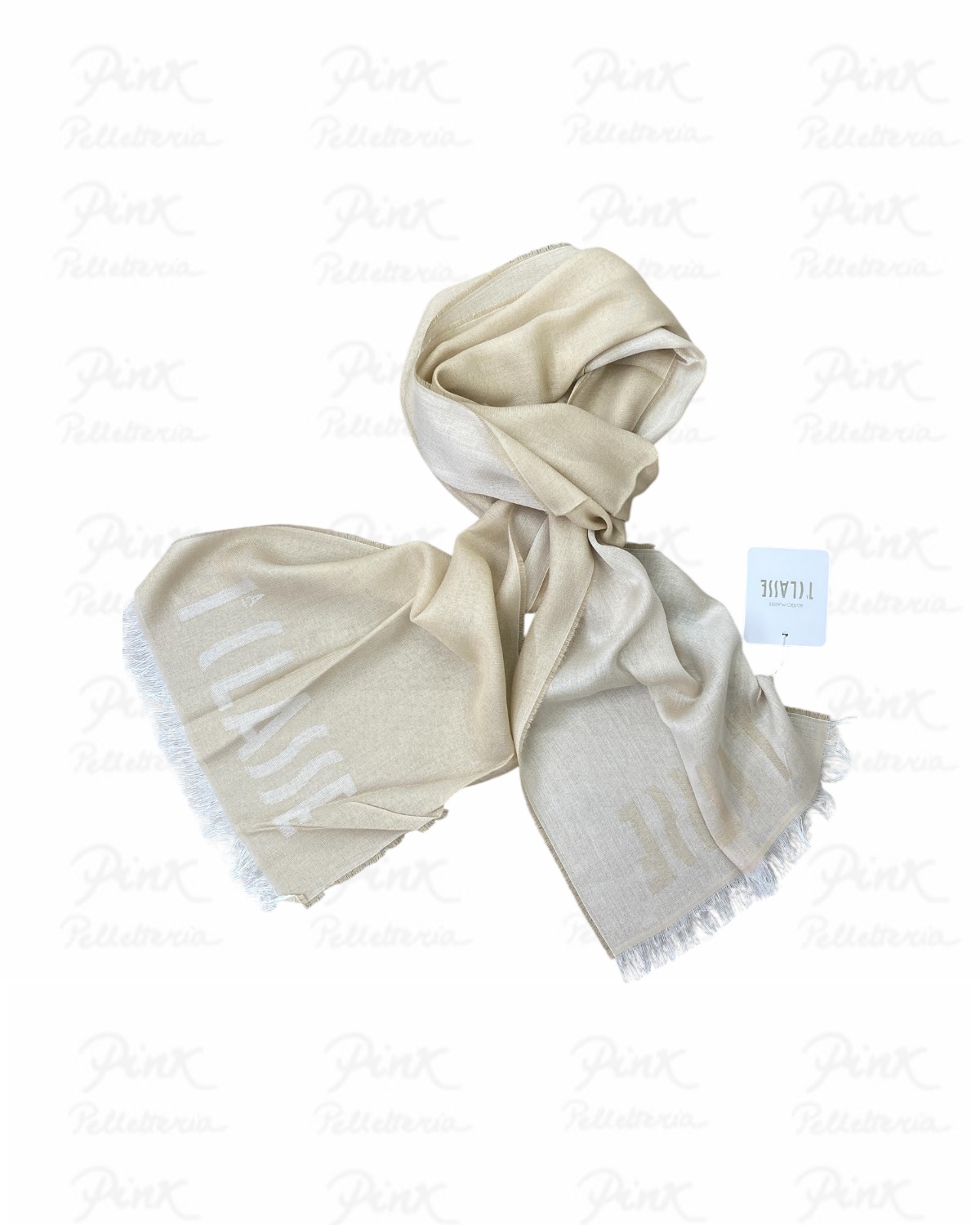 ALVIERO MARTINI PRIMA CLASSE Sciarpa Logo Piccolo S641-1845-0934 Beige Pastello