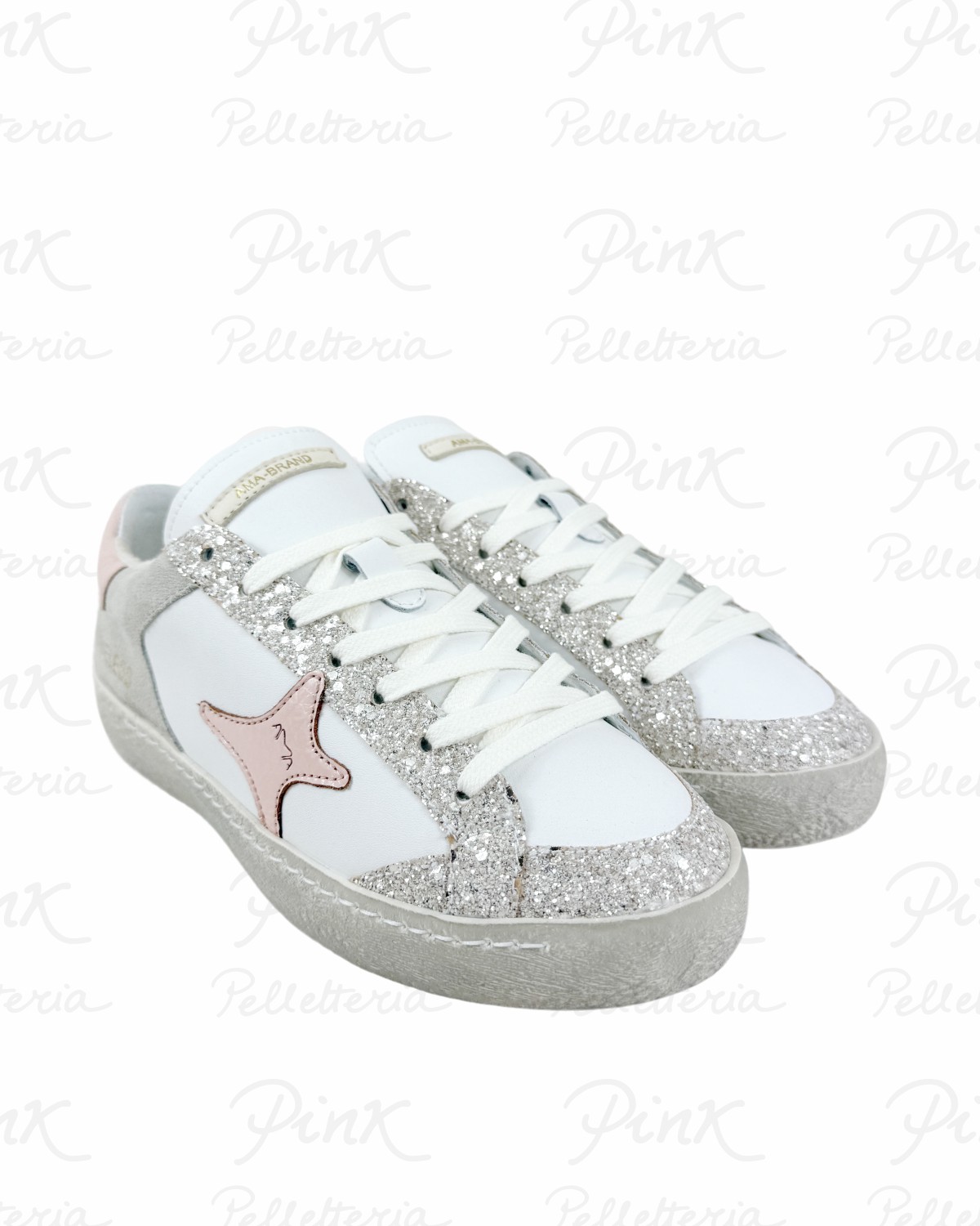 AMA-BRAND Time Sneaker Bassa 4602 NeutroRosa