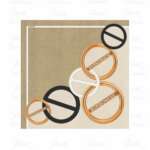 BORBONESE Foulard Viti 910601030237 X58 Beige/Sabbia