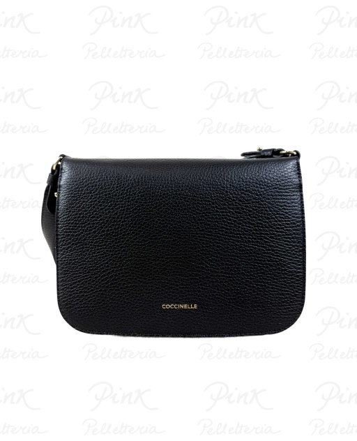 COCCINELLE C-Me Tracolla in Pelle E1SSL150101 001 Noir