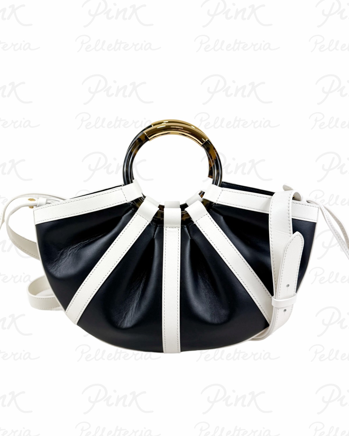 COCCINELLE Shell Bicolor Borsa a Mano cTracolla E1U5B180201 806 PearlNoir