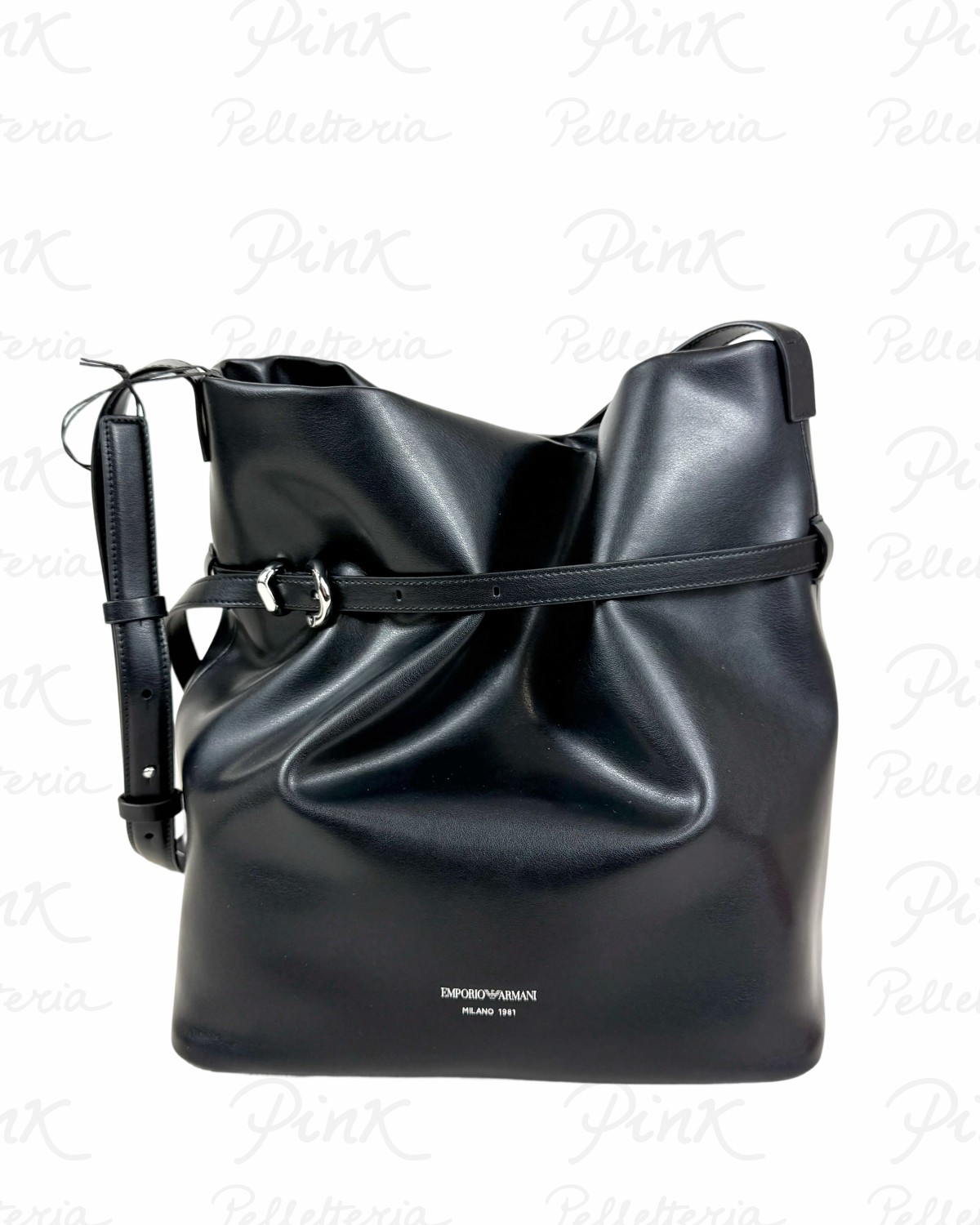 EMPORIO ARMANI Deva Secchiello Pelle Woman EW004751-AF13383-UC001 Nero