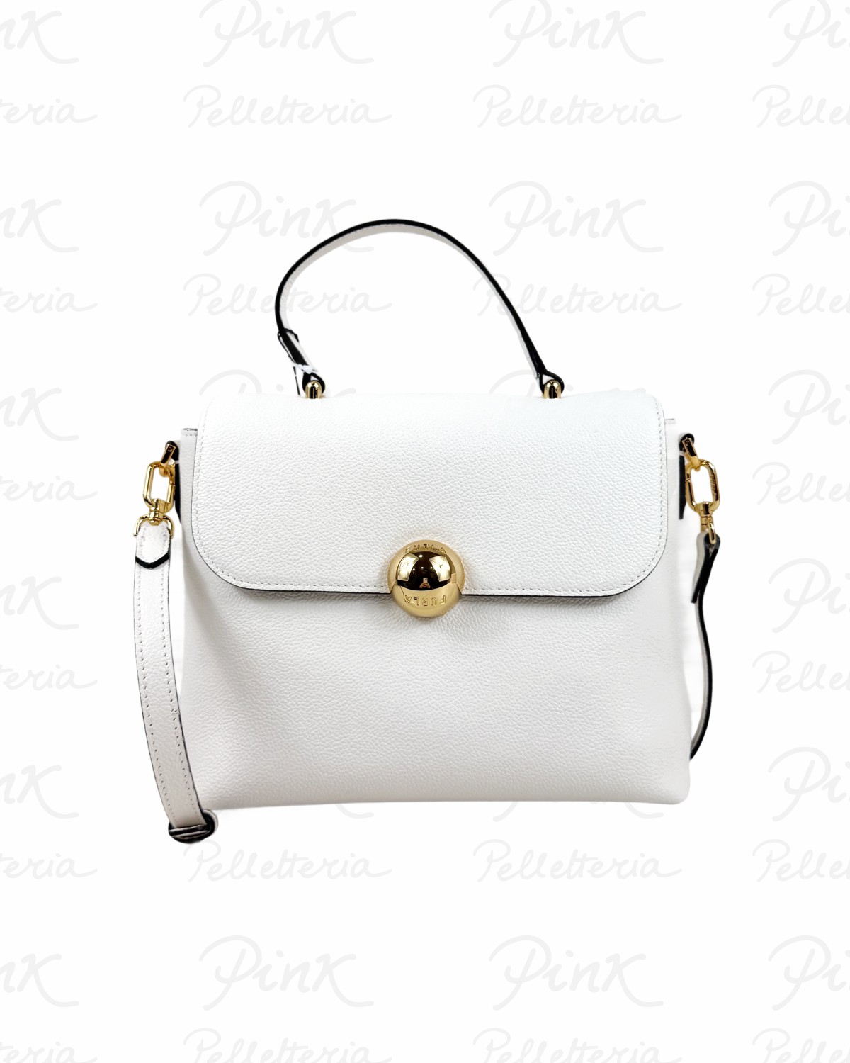 FURLA Moonlight S Borsa a Mano cTracolla WB01882-BX3036-PNN00 Panna