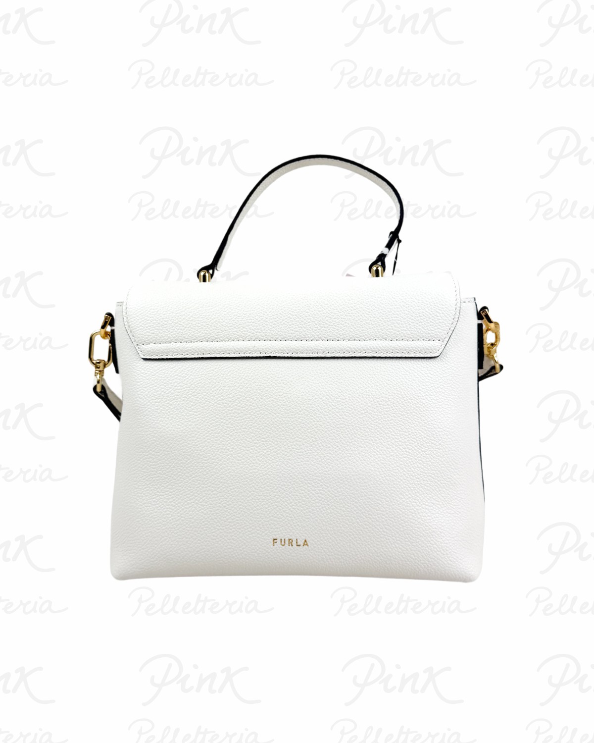 FURLA Moonlight S Borsa a Mano cTracolla WB01882-BX3036-PNN00 Panna