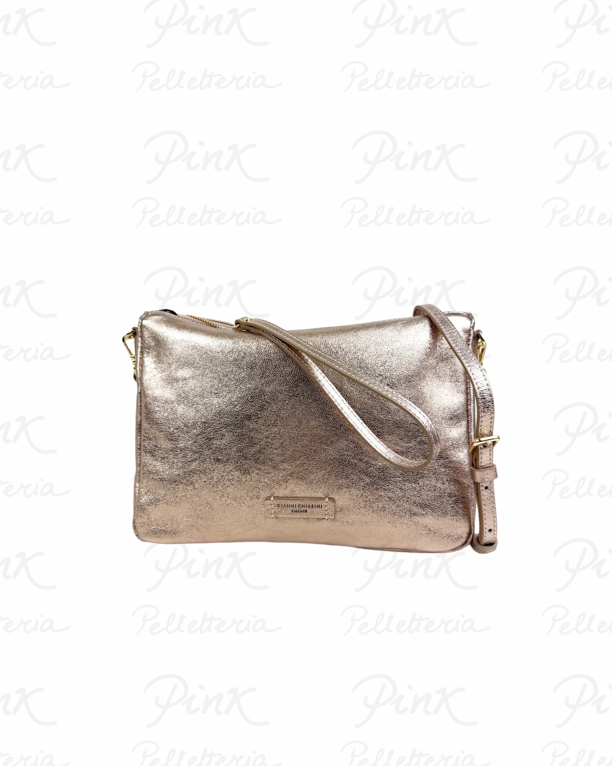 GIANNI CHIARINI Nora Pouch Pochette Grande cTracolla 10225-VNCMET-6083 Mirage