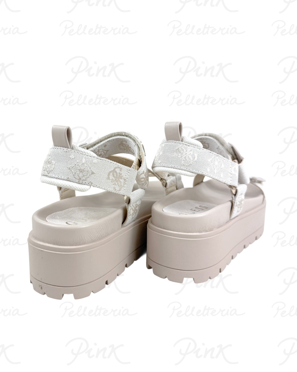 GUESS .Fetta Sandalo Strap + Incroci FLJFTTFAL03 CREAM Cream