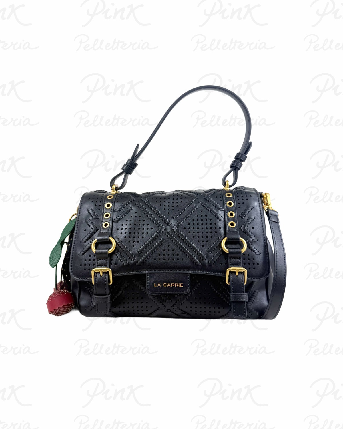 LA CARRIE Labyrinth Atena Medium Manico + Patta 161P-XM-414-LEA Black