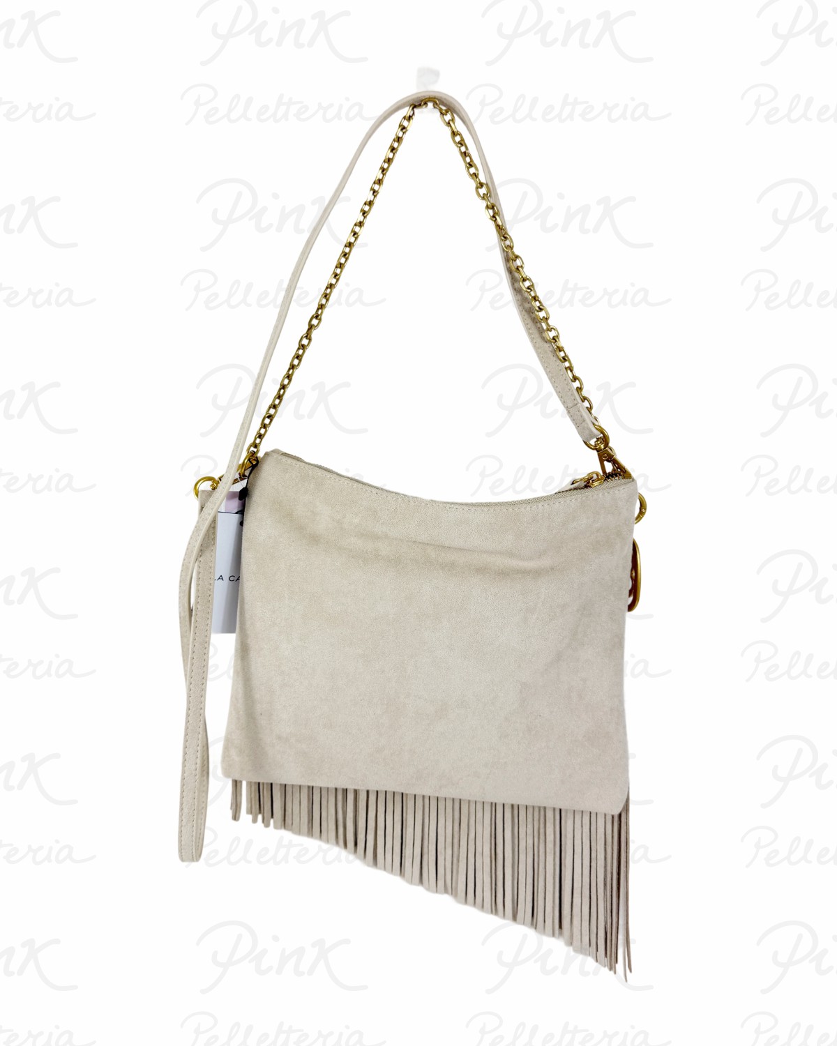 LA CARRIE Night Ed. Sottospalla Piatto Frange 161M-KY-813-MIF Beige