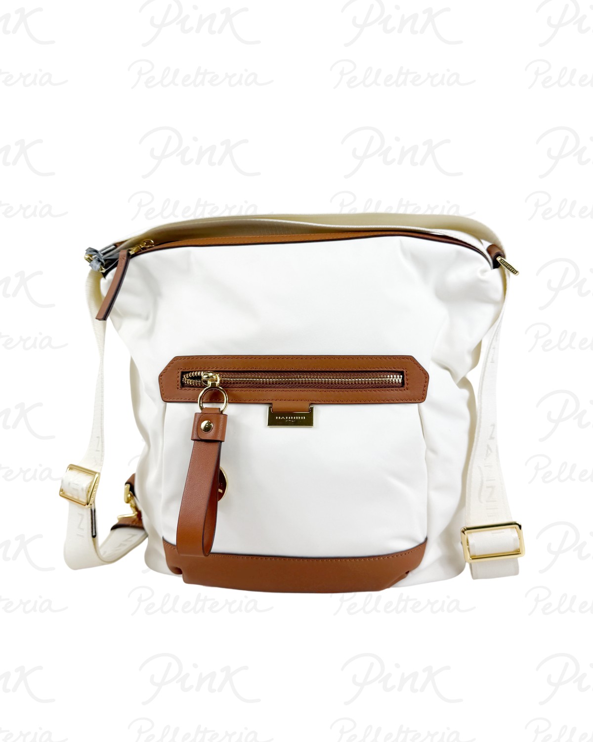 NANNINI Liberty SaccaZaino 18076 Off-WhiteCuoio