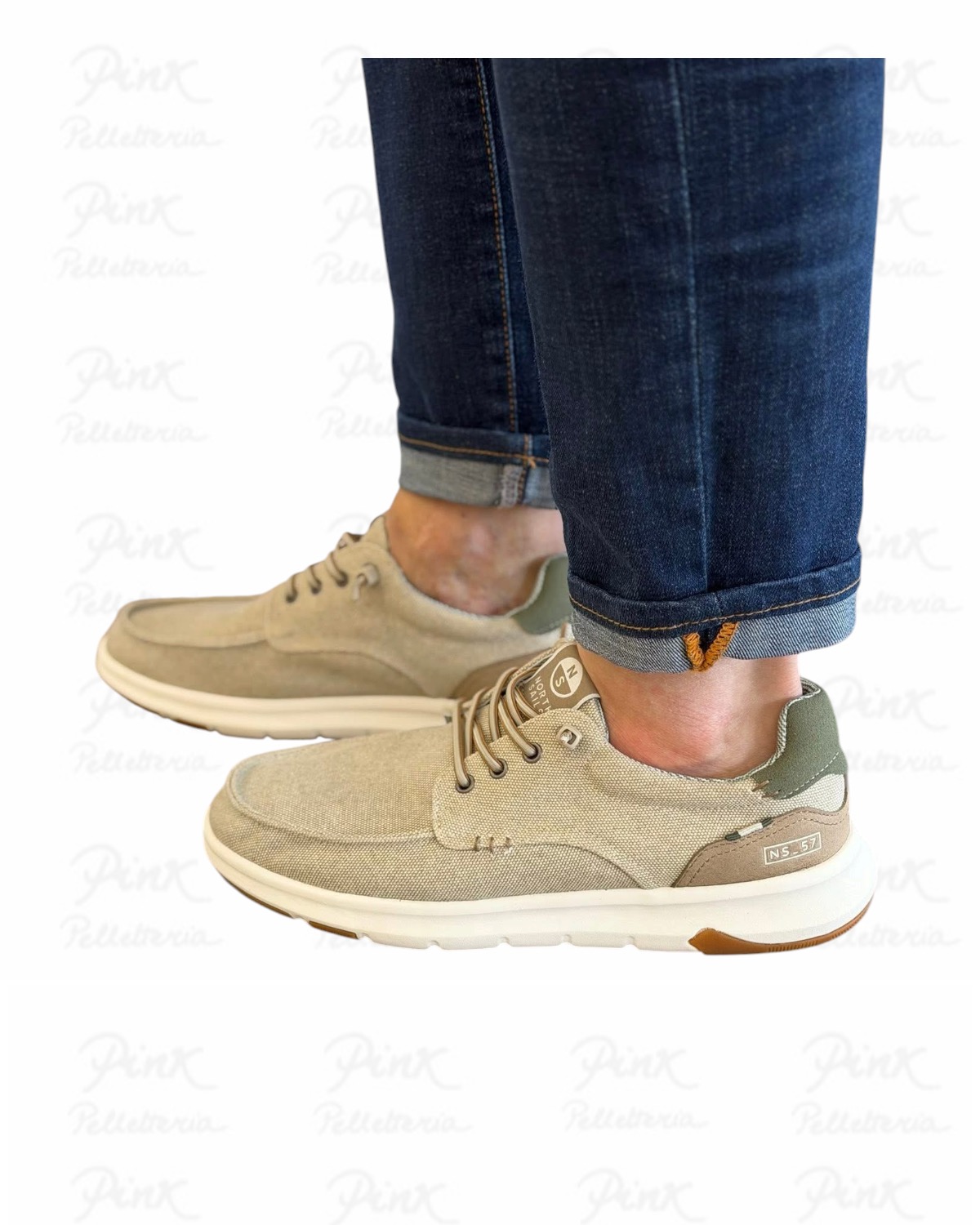 NORTH SAILS .Craft 816 Sneaker Uomo M-NS26M103 Beige - immagine 4