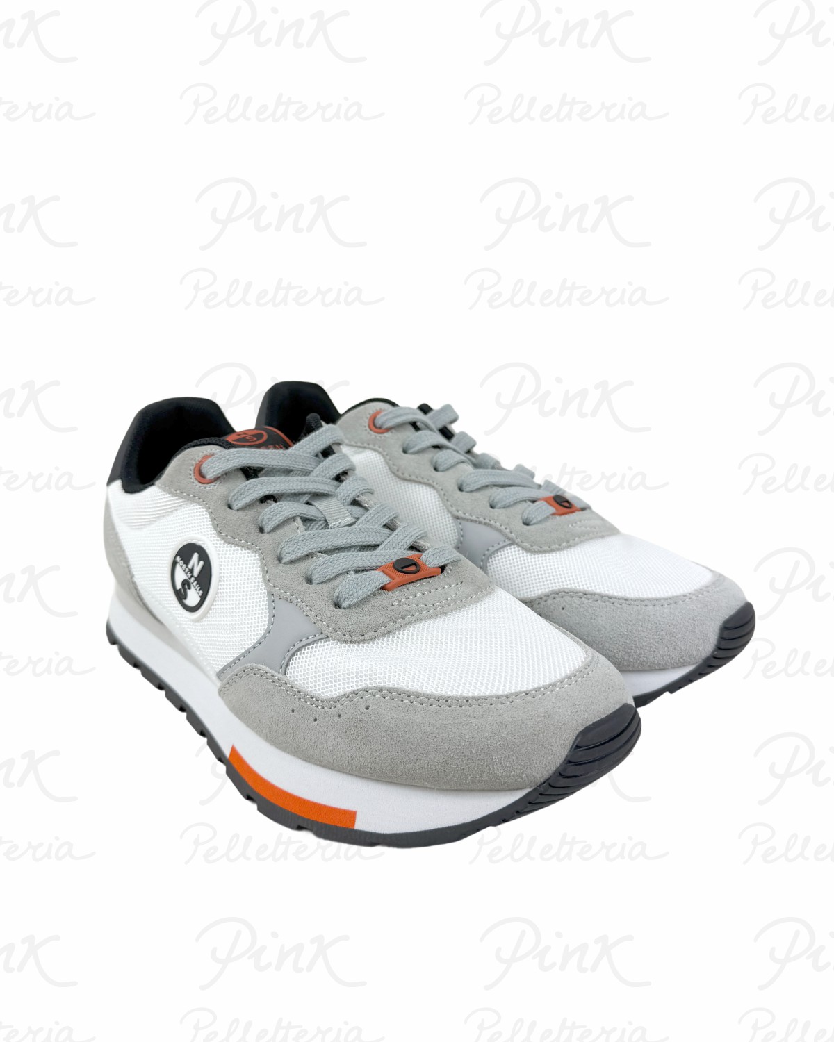 NORTH SAILS .Route 832 Sneaker Uomo M-NS25M114 WhiteGrey