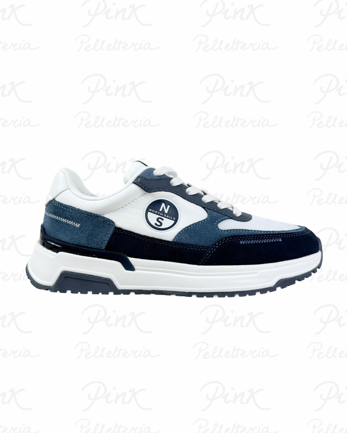 NORTH SAILS .Route 836 Sneaker Uomo M-NS25M114 Navy/White