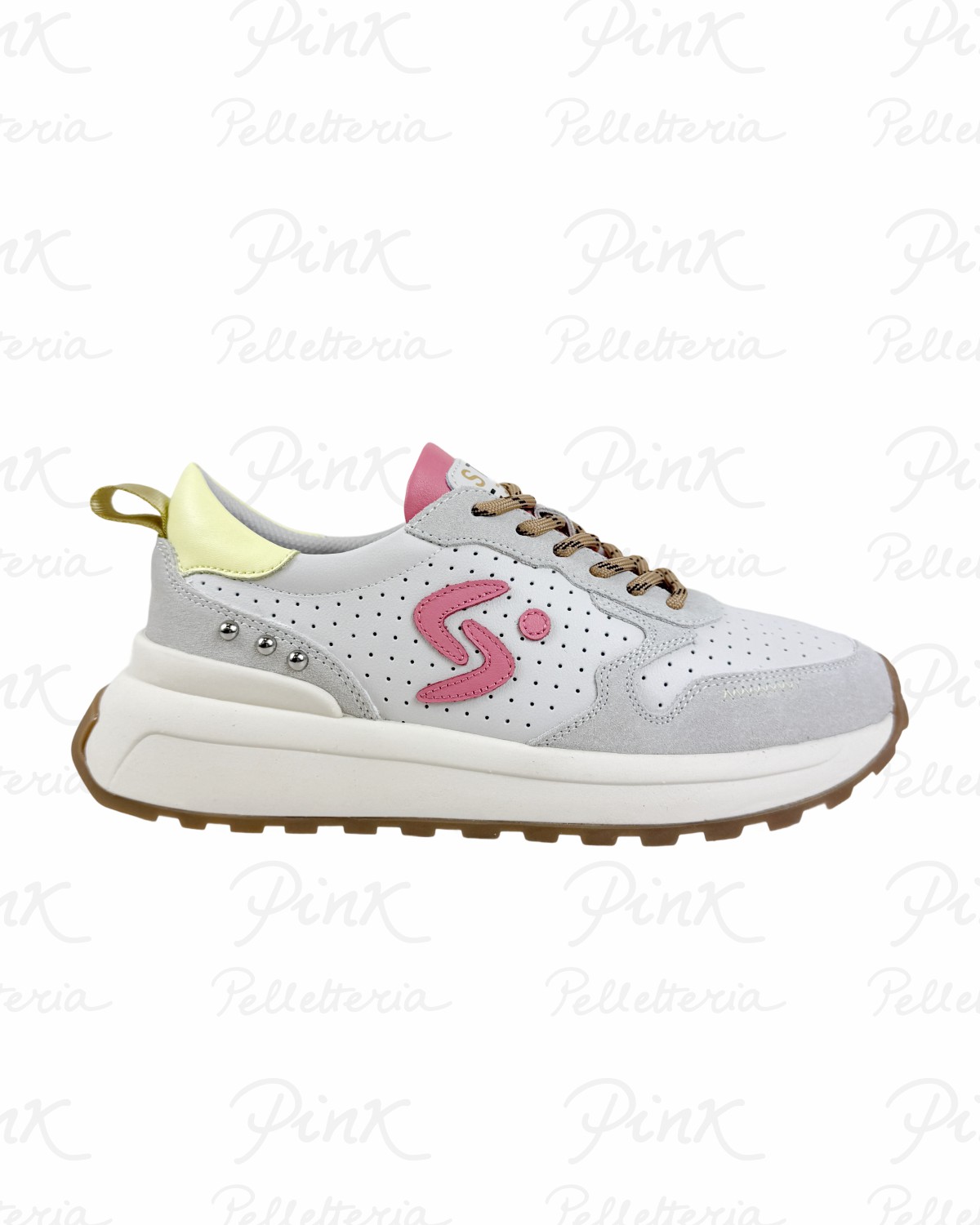 STAR FEET .Sneaker Woman 761S-170-18 Ivory Yellow