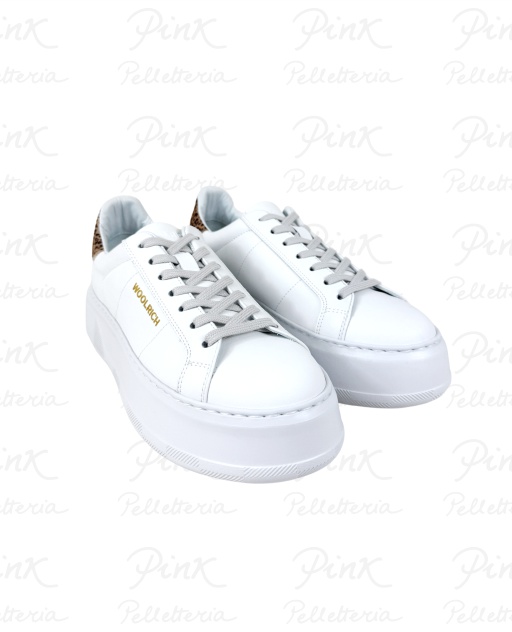 WOOLRICH Chunky Court Sneaker Women Calf-Camoscio WFW252500A20C6 BiancoBianco