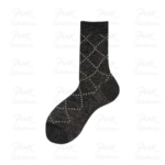ALTO MILANO Check Calza Corta Donna 1103DC-021 Nero