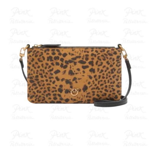 PINKO Flat Horizontal Mini Maculato 104277-A32A-M35Q Marrone/Antique Gold