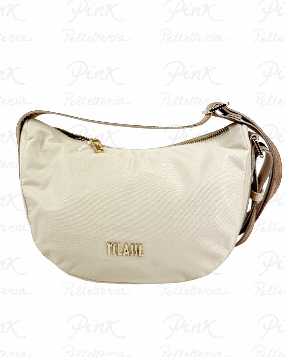 ALVIERO MARTINI PRIMA CLASSE Breeze Nylon Tracolla Mezzaluna Piccola GZ67-9762-0928 Champagne