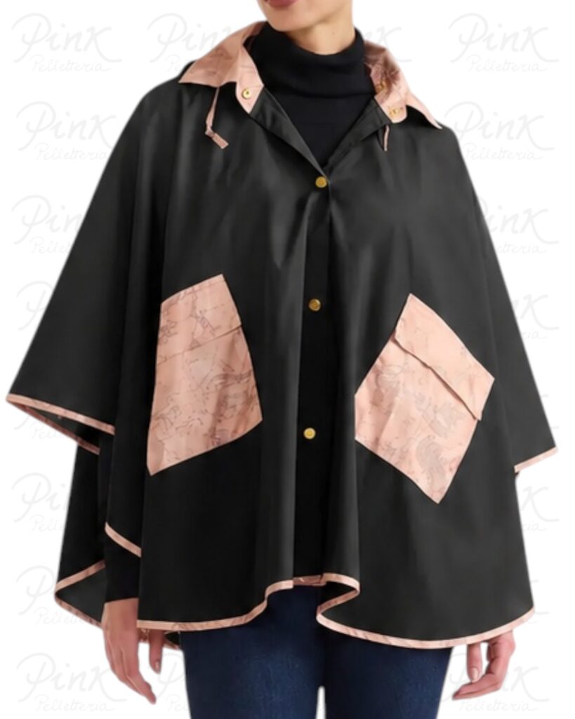 ALVIERO MARTINI PRIMA CLASSE Mantella Poncho Impermeabile 910-A Nero