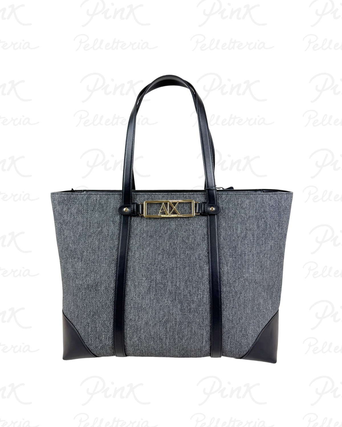 ARMANI EXCHANGE Polly Denim Shopping Woman XW002608-AF22685-MC043 BlackBlacK