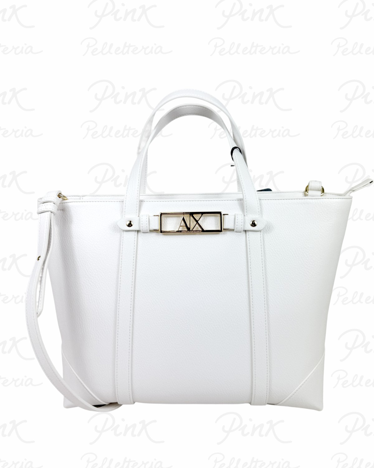ARMANI EXCHANGE Polly Tote Woman XW002609-AF15632-U0011 Off White