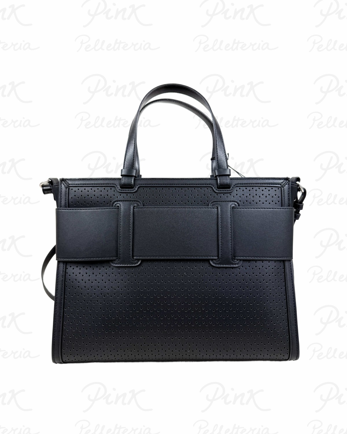 ARMANI EXCHANGE Susy Laser Cut Big Tote Woman XW000920-AF22626-UC001 Black