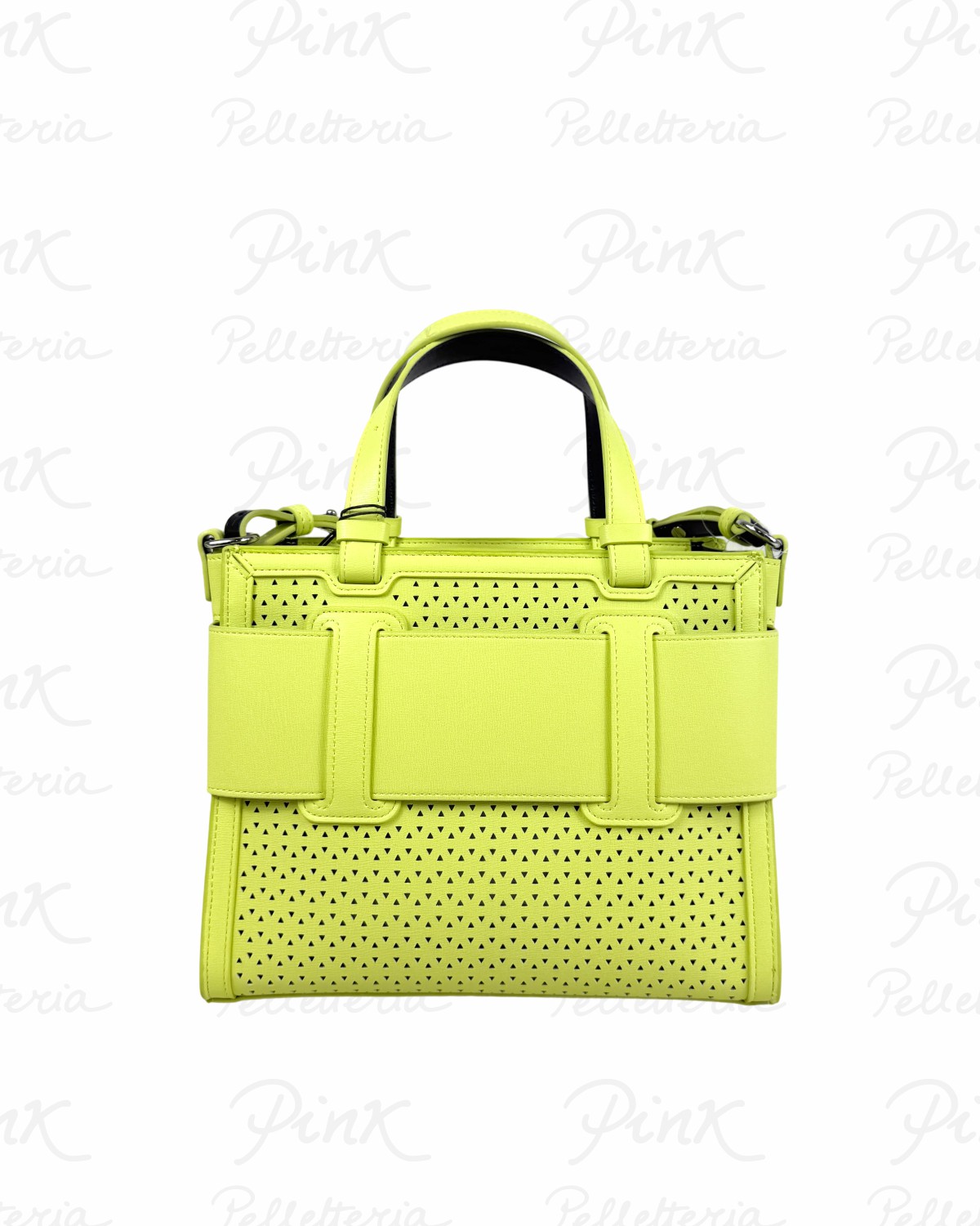 ARMANI EXCHANGE Susy Laser Cut Tote M Woman XW000392-AF22626-U2194 Crystal Citrus