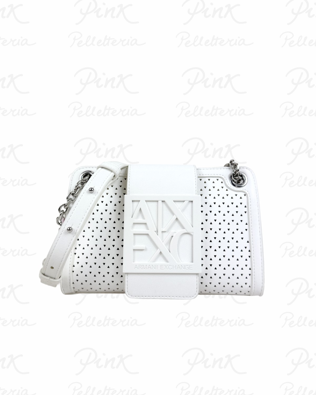 ARMANI EXCHANGE Susy Laser Cut Tracolla Woman XW000281-AF22626-U0011 Off White