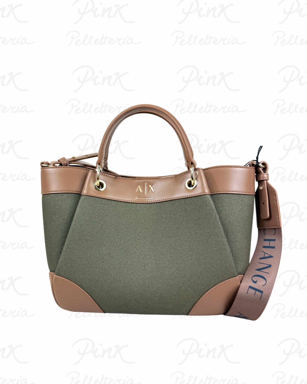 ARMANI EXCHANGE Wave Canvas Shopping M Woman XW000393-AF22518-M7015 Savanna Mineral