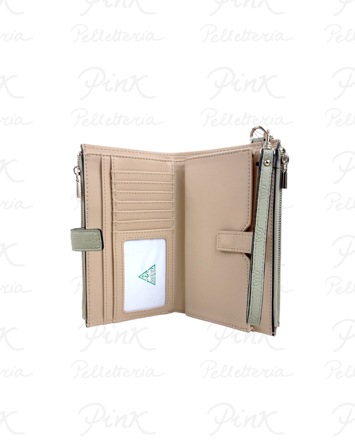 GUESS-Anise-Slg-Double-Zip-Organizer-SWPD9916157-SGO-Sage-Logo