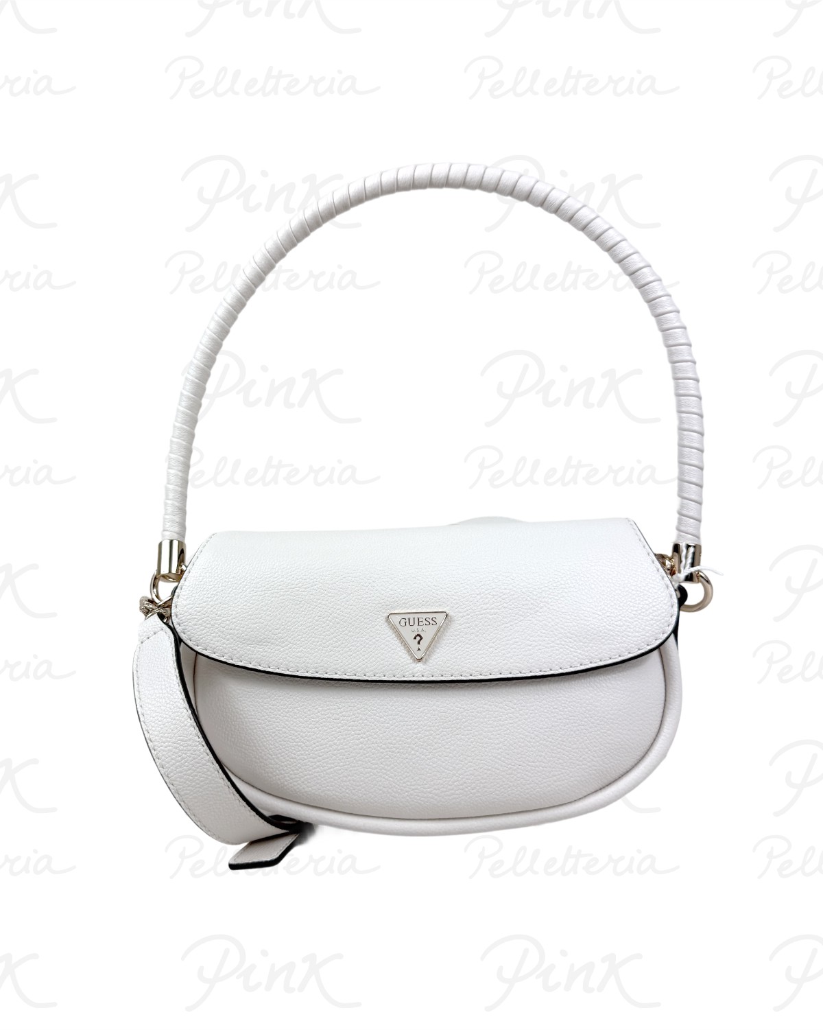 GUESS Danya Flap Shoulder Bag HWBG9918190 OFF Off White