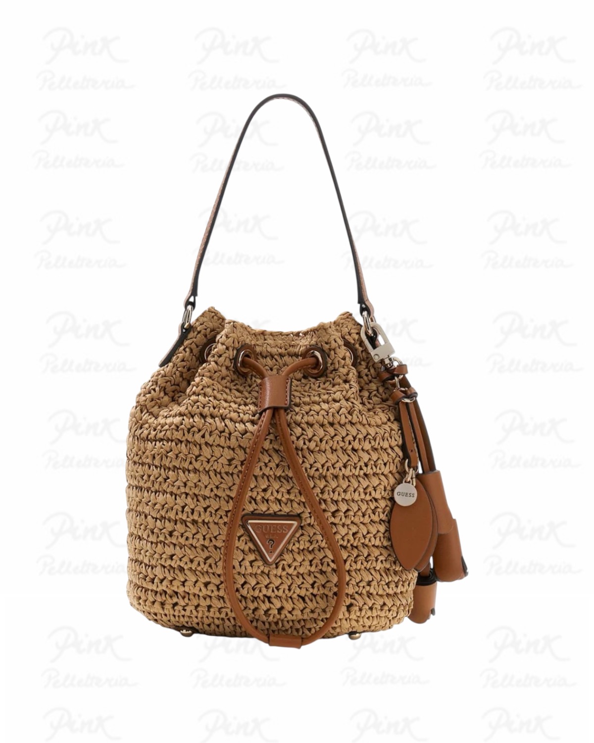 GUESS Ofelia Top Handle Bucket HWWG9923030 NTC Natural/Cognac