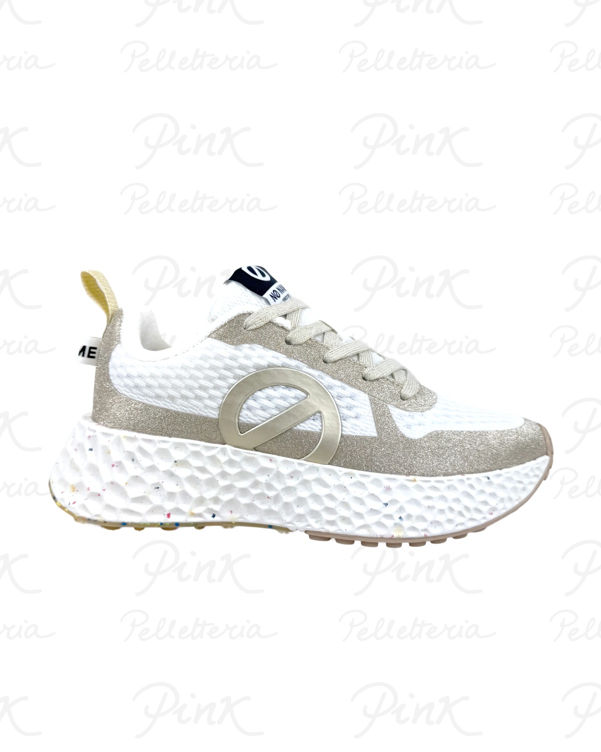 NO NAME Carter Fly Protect Sneaker Woman RNVGGM04DO WhiteLight Gold
