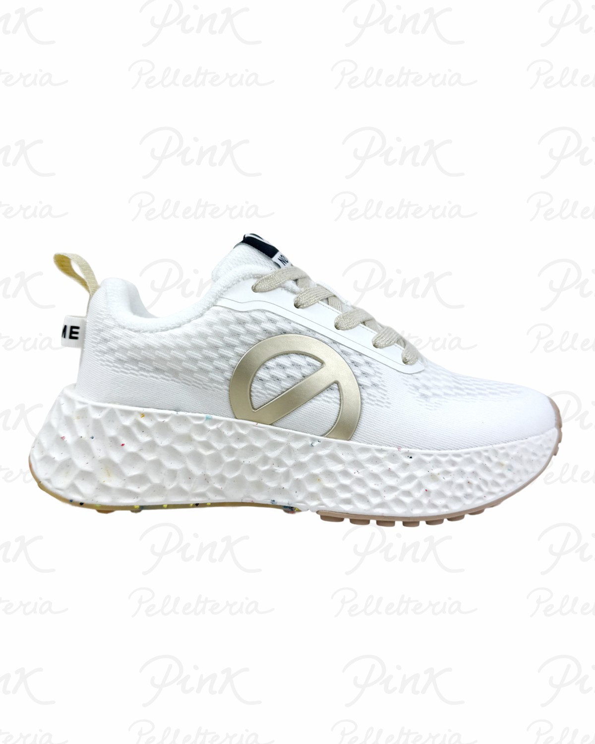 NO NAME Carter Fly Sneaker Woman LNVDMEMTA0 WhiteMat Gold