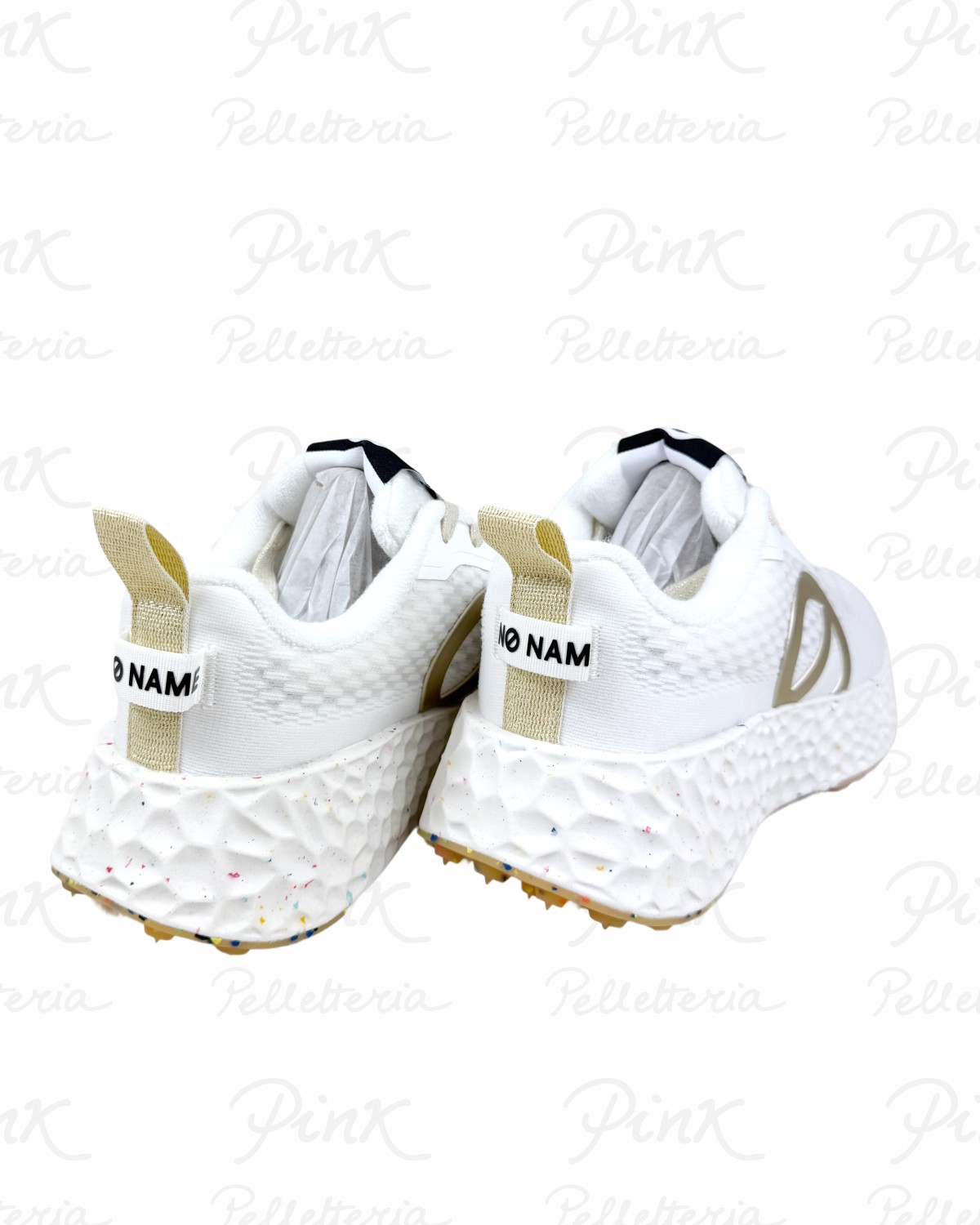 NO NAME Carter Fly Sneaker Woman LNVDMEMTA0 WhiteMat Gold