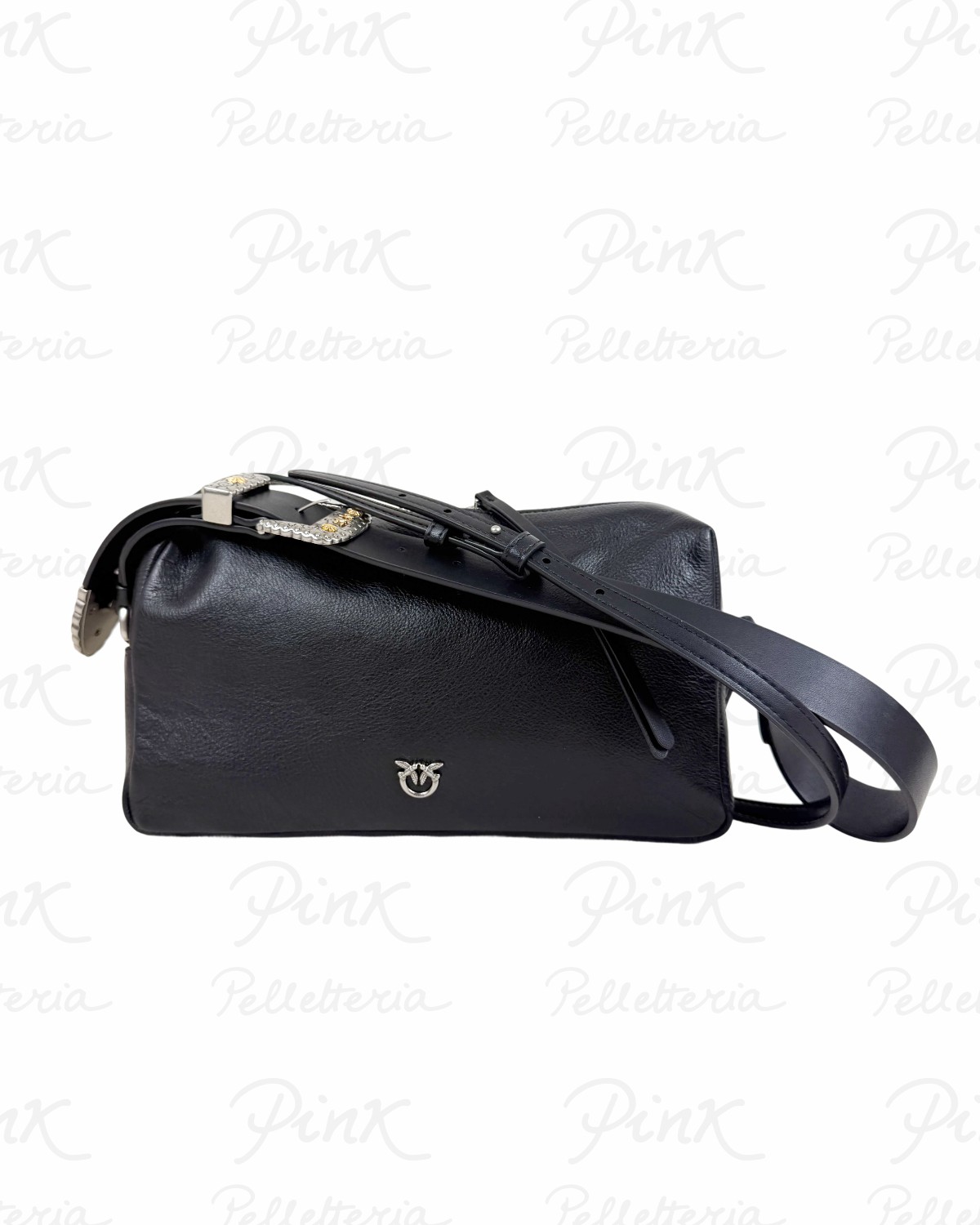 PINKO Trittico Bauletto 106761-A2JG-Z99O Nero-Old Silver