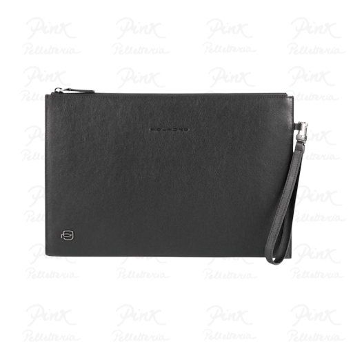 PIQUADRO Pochette Piatta in Pelle AC5098B3/N Nero