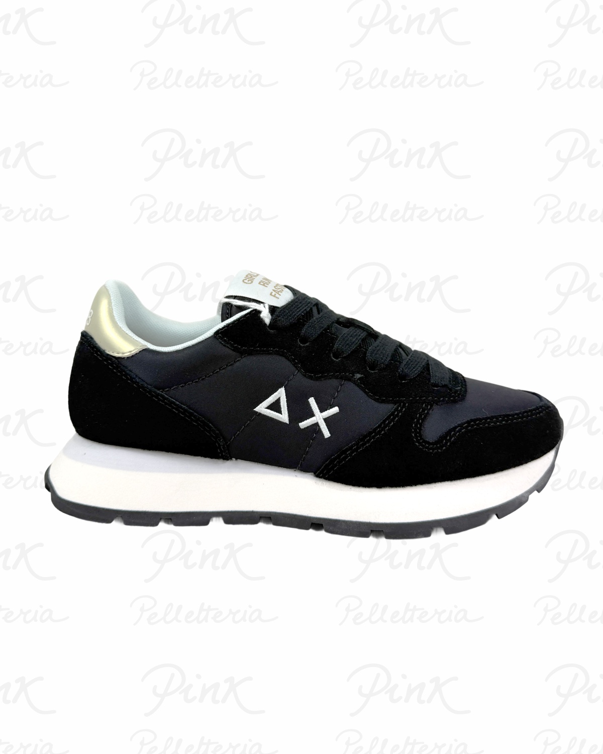 SUN68 Ally Gold Silver Sneaker Donna BZ36202 11 Nero