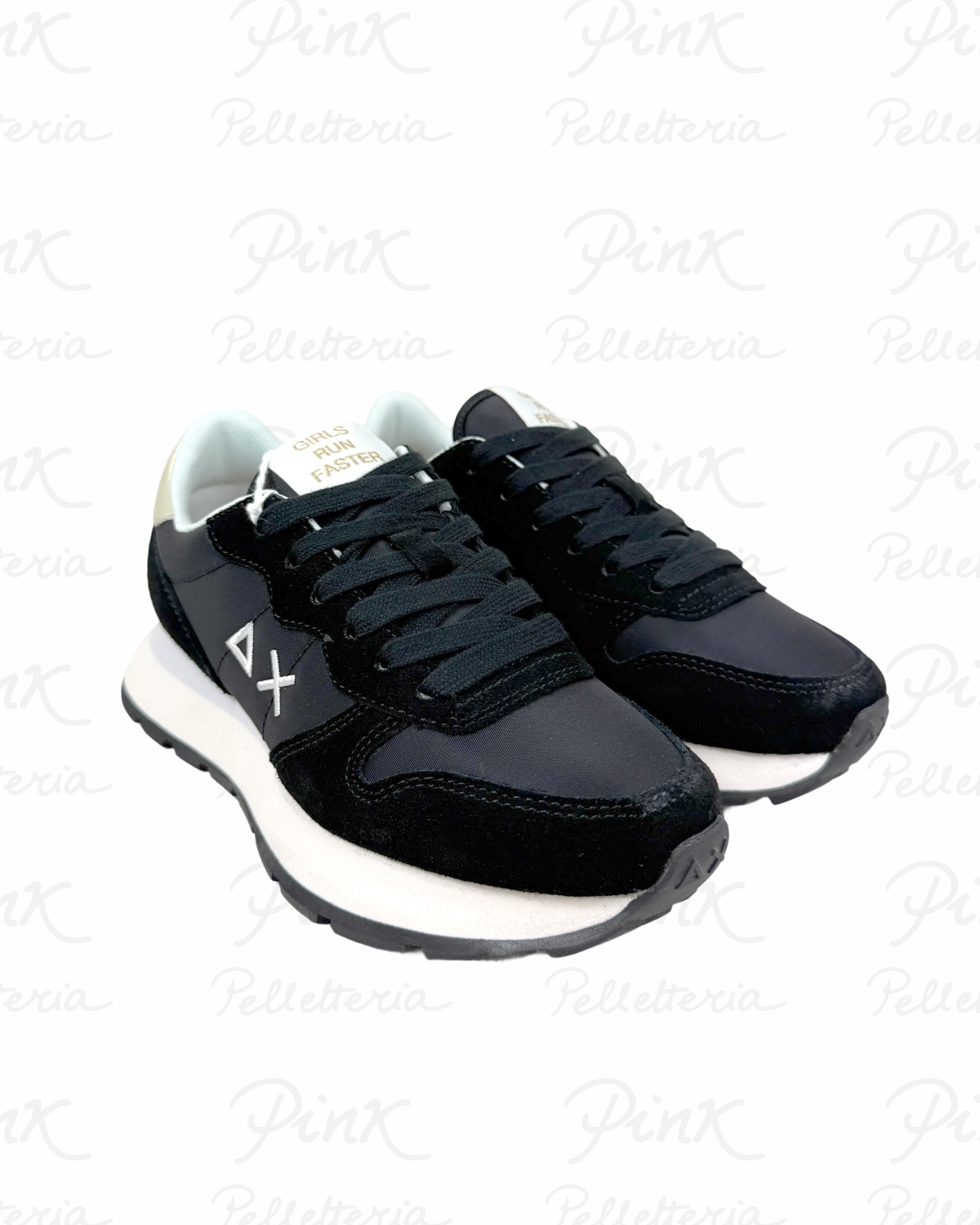 SUN68 Ally Gold Silver Sneaker Donna BZ36202 11 Nero